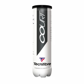 Teniške žogice Tecnifibre Court (4 Pack)