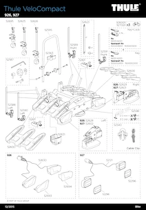 Thule VeloCompact 926 + adapter za četrto kolo