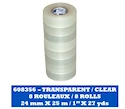 Trak za palice Blue Sports  Clear Poly Shin Pad Tape 24 mm x 25 m 8-Pack