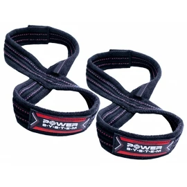 Trakovi za boljši oprijem Power System Lifting Straps Figure 8 Silové Popruhy Trhačky Červené