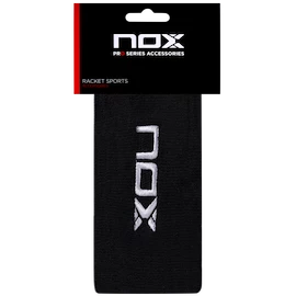 Trakovi za vpijanje znoja NOX 2 Black/White Logo Long Wristbands