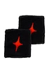 Trakovi za vpijanje znoja Starvie  Black Wristband Red Star 2 Pack