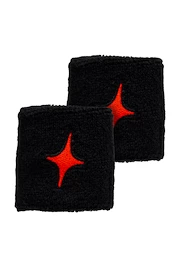 Trakovi za vpijanje znoja Starvie Black Wristband Red Star 2 Pack