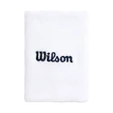 Trakovi za vpijanje znoja Wilson  Wide Terry Wristbands Bright White