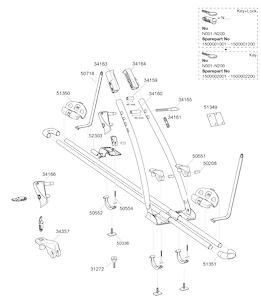 Zatezni trak Thule  50718