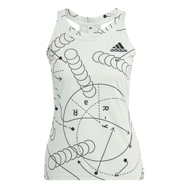 Ženska brezrokavna majica adidas Club Graphic Tank Linen Green