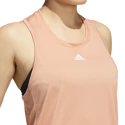 Ženska brezrokavna majica adidas  Training 3-Stripes Tank Ambient Blush