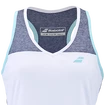 Ženska brezrokavna majica Babolat  Play Tank Top Women White/Blue