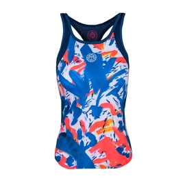 Ženska brezrokavna majica BIDI BADU Aluna Tech Tank Dark Blue/Neon Red