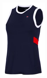 Ženska brezrokavna majica Fila Top Lissy Navy/Fila Red