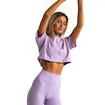 Ženska brezrokavna majica GymBeam  Limitless Cropped T-shirt Lavender