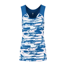 Ženska brezrokavna majica K-Swiss Hypercourt Stripe Tank Print/Classic Blue