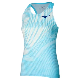 Ženska brezrokavna majica Mizuno Charge Printed Tank Blue Glow