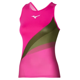 Ženska brezrokavna majica Mizuno Release Printed Tank Pink Glo