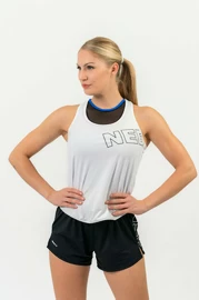 Ženska brezrokavna majica Nebbia FIT Activewear Tank Top “Airy” with Reflective Logo white