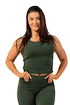 Ženska brezrokavna majica Nebbia  Organic Cotton Ribbed Tank Top 414 dark green