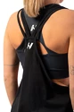 Ženska brezrokavna majica Nebbia  Sleeveless Loose Cross Back Tank Top "Feeling Good" Black