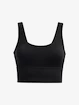 Ženska brezrokavna majica Under Armour  Meridian Fitted Crop Tank-BLK