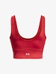 Ženska brezrokavna majica Under Armour  Meridian Fitted Crop Tank-RED