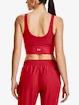 Ženska brezrokavna majica Under Armour  Meridian Fitted Crop Tank-RED