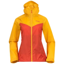 Ženska bunda Bergans Microlight W Jacket Brick/Light Golden Yellow