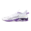 Ženska dvoranska obutev Mizuno  Wave Mirage 5 White/Patrician Purple/Quince