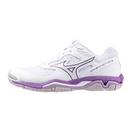 Ženska dvoranska obutev Mizuno Wave Phantom 3 White/Patrician Purple/Quince