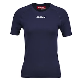 Ženska kompresijska majica CCM SS Training Tee Navy Senior