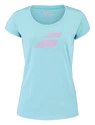 Ženska majica Babolat  Exercise Flag Tee Women Angel Blue