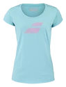 Ženska majica Babolat  Exercise Flag Tee Women Angel Blue  S