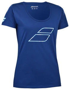 Ženska majica Babolat  Exercise Flag Tee Women Sodalite Blue