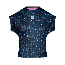 Ženska majica BIDI BADU Majira Tech Tee Dark Blue, Mixed