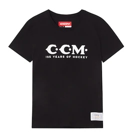 Ženska majica CCM 125 Anniversary SS Tee Black Senior