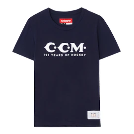 Ženska majica CCM 125 Anniversary SS Tee Navy Senior