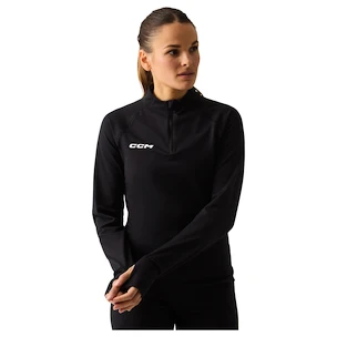 Ženska majica CCM Outdoor Thermal LS Shirt Black Senior