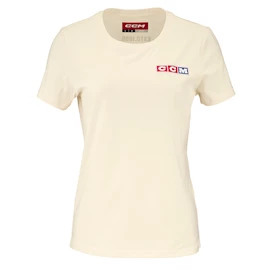 Ženska majica CCM Vintage Fall SS Tee Unbleached Senior