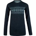 Ženska majica Endurance  Yalia Seamless Wool Print LS Baselayer Dark Blue