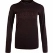 Ženska majica Endurance  Yalia Seamless Wool Print LS Baselayer Dark Purple