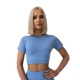 Ženska majica GymBeam  FLO CropTop Blue