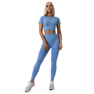 Ženska majica GymBeam  FLO CropTop Blue