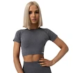 Ženska majica GymBeam  FLO CropTop Grey