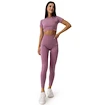 Ženska majica GymBeam  FLO CropTop Violet