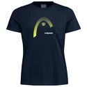 Ženska majica Head  Club Lara T-Shirt Women Dark Blue/Yellow