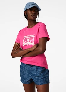 Ženska majica Helly Hansen  F2F Organic Cotton T-Shirt Cascadia Pink  S