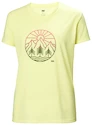 Ženska majica Helly Hansen  Skog Recycled Graphic Tee Fadded Yallow  XS