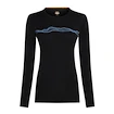 Ženska majica Icebreaker Merino 200 Oasis LS Crewe Mountain Pulse Black  L