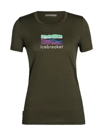 Ženska majica Icebreaker Tech Lite II SS Tee Trailhead Loden