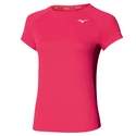 Ženska majica Mizuno  Dry Aero Flow Tee Rose Red