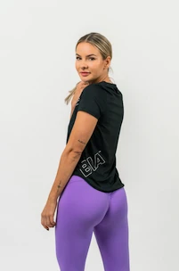 Ženska majica Nebbia  FIT Activewear Functional T-shirt with Short Sleeves black