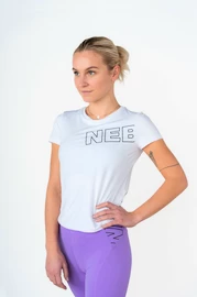 Ženska majica Nebbia FIT Activewear Functional T-shirt with Short Sleeves white